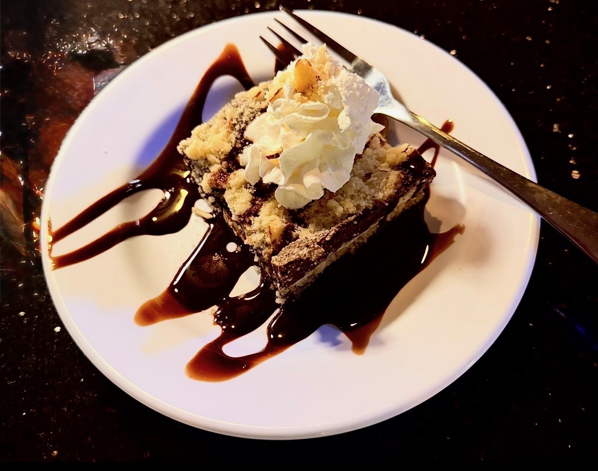 Chocolate almond coffee cake